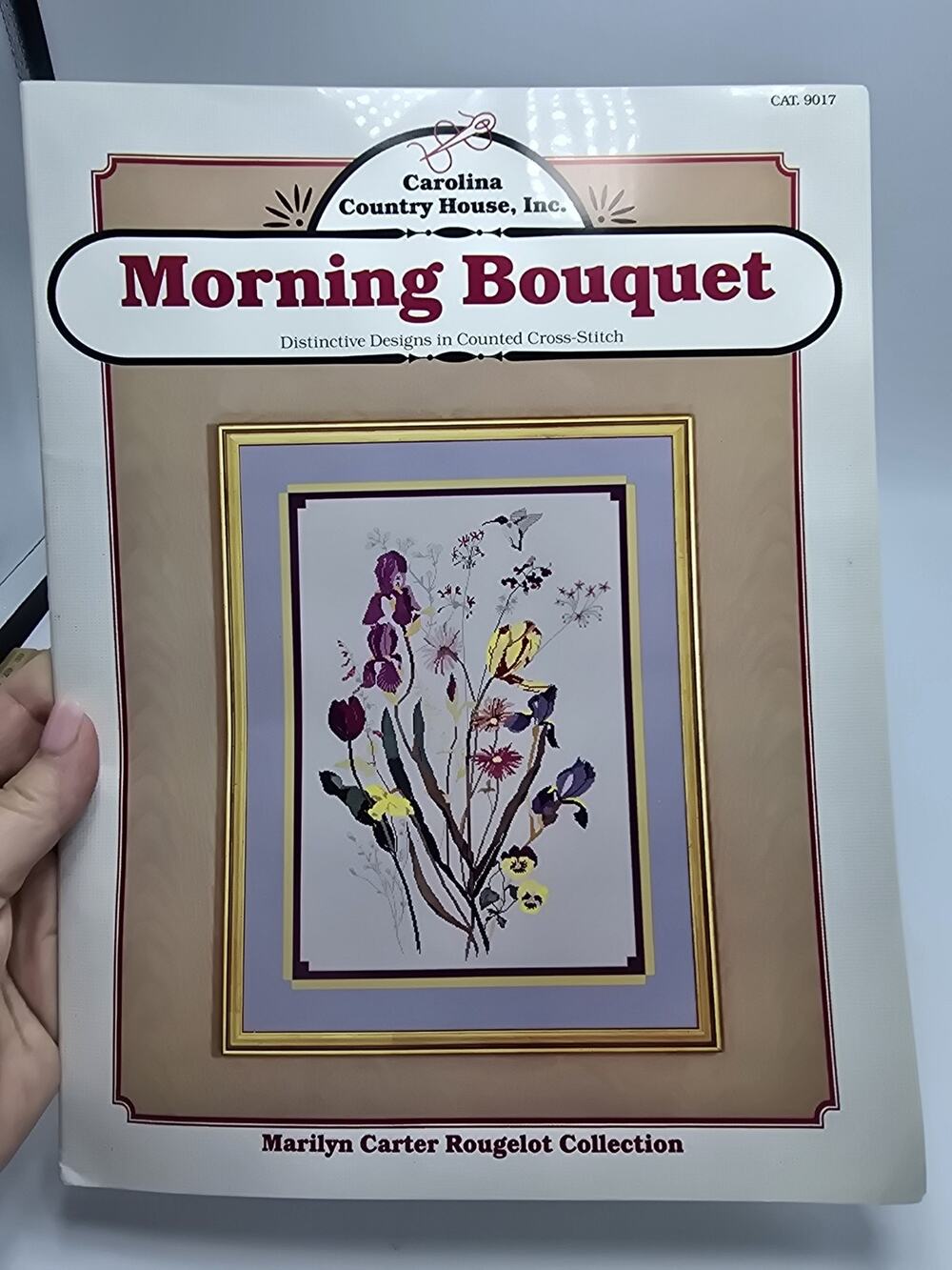 Carolina Country House Morning Bouquet Counted Cross Stitch Pattern Leaflet